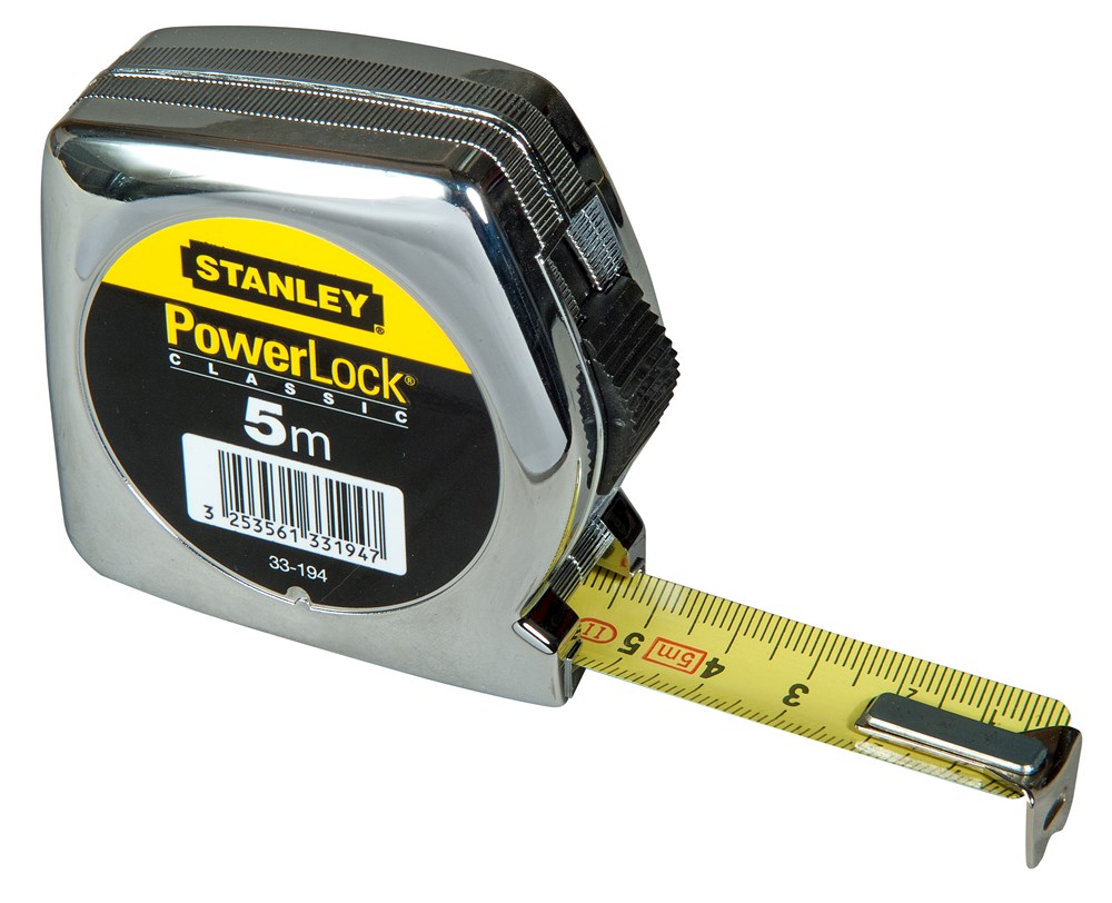voorkomen Rechtmatig pakket Stanley rolbandmaat powerlock 5 meter 19 mm breed - Schroeven-winkel.nl